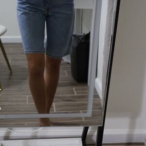 Light Blue Denim Boy Shorts